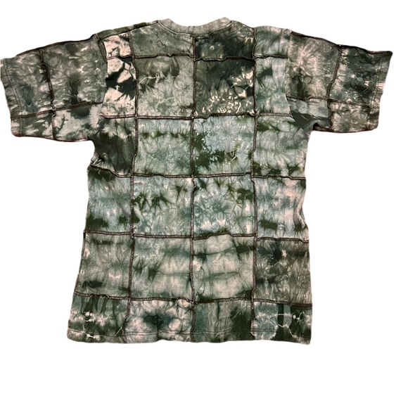 Lei Lotus Made in Nepal Green Tie Dye T-shirt Size Large - Picture 2 of 6